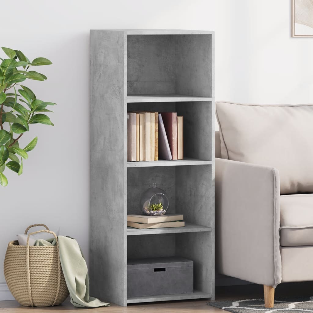 vidaXL Highboard Concrete Grey 45x41x124 cm Engineered Wood 1