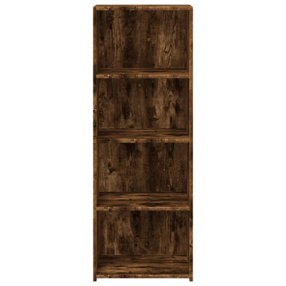 vidaXL Highboard Smoked Oak 45x41x124 cm Engineered Wood 4