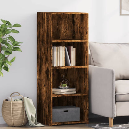 vidaXL Highboard Smoked Oak 45x41x124 cm Engineered Wood 1