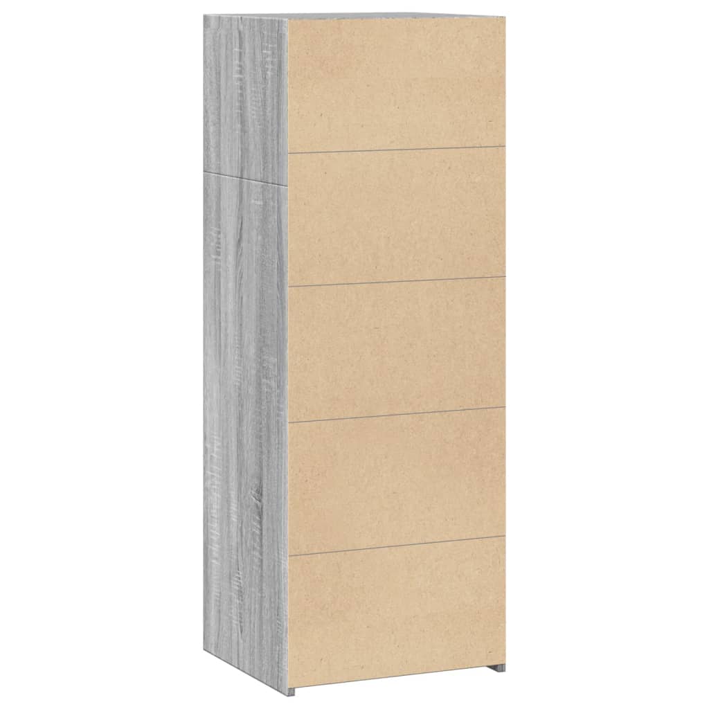 vidaXL Highboard Grey Sonoma 45x41x124 cm Engineered Wood 6