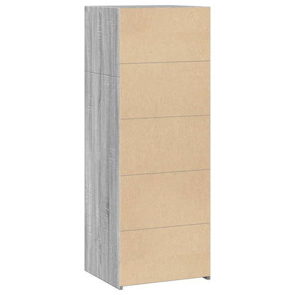 vidaXL Highboard Grey Sonoma 45x41x124 cm Engineered Wood 6