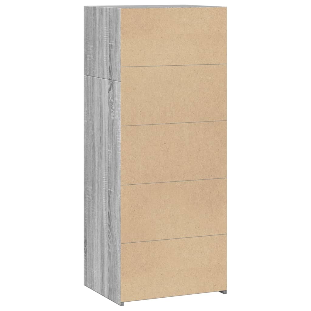 vidaXL Highboard Grey Sonoma 50x41x124 cm Engineered Wood 6