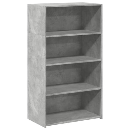 vidaXL Highboard Concrete Grey 70x41x124 cm Engineered Wood 2