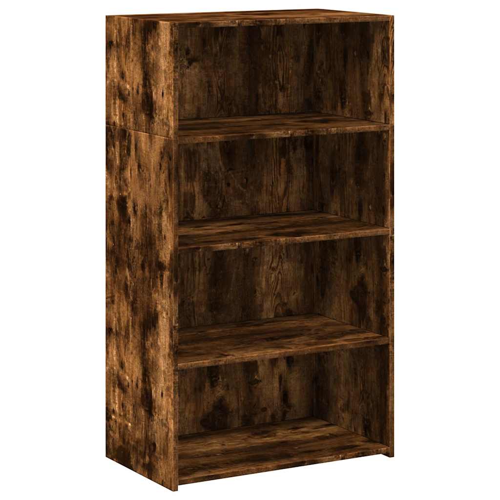 vidaXL Highboard Smoked Oak 70x41x124 cm Engineered Wood 2