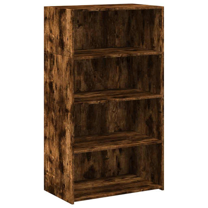 vidaXL Highboard Smoked Oak 70x41x124 cm Engineered Wood 2