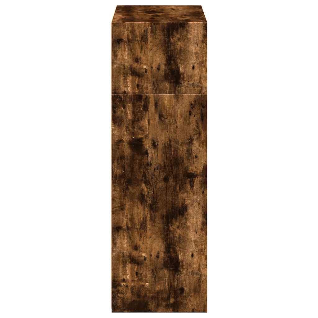 vidaXL Highboard Smoked Oak 70x41x124 cm Engineered Wood 5