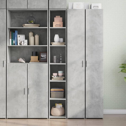 Highboard 30x41x185 cm Engineered Wood Concrete grey