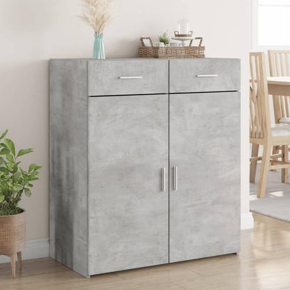 Sideboard 80x42,5x93 cm Engineered Wood Concrete grey 80 x 42.5 x 93 cm