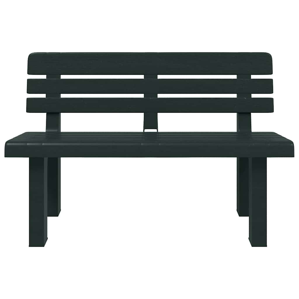 vidaXL Garden Bench Green 110x52x71 cm Polypropylene 4