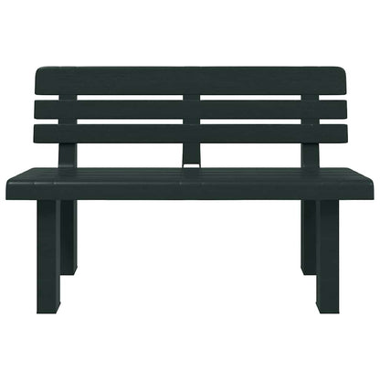 vidaXL Garden Bench Green 110x52x71 cm Polypropylene 4