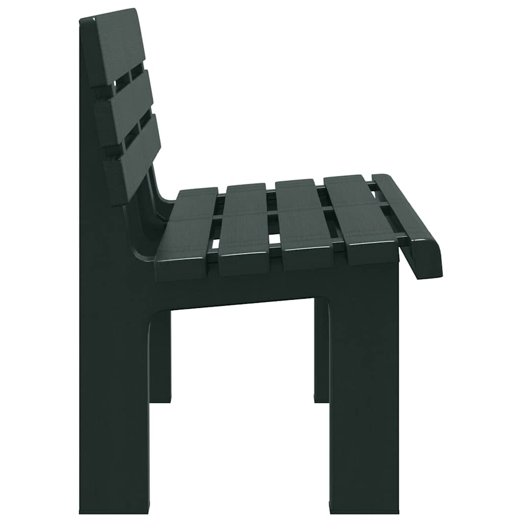 vidaXL Garden Bench Green 110x52x71 cm Polypropylene 5