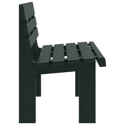 vidaXL Garden Bench Green 110x52x71 cm Polypropylene 5