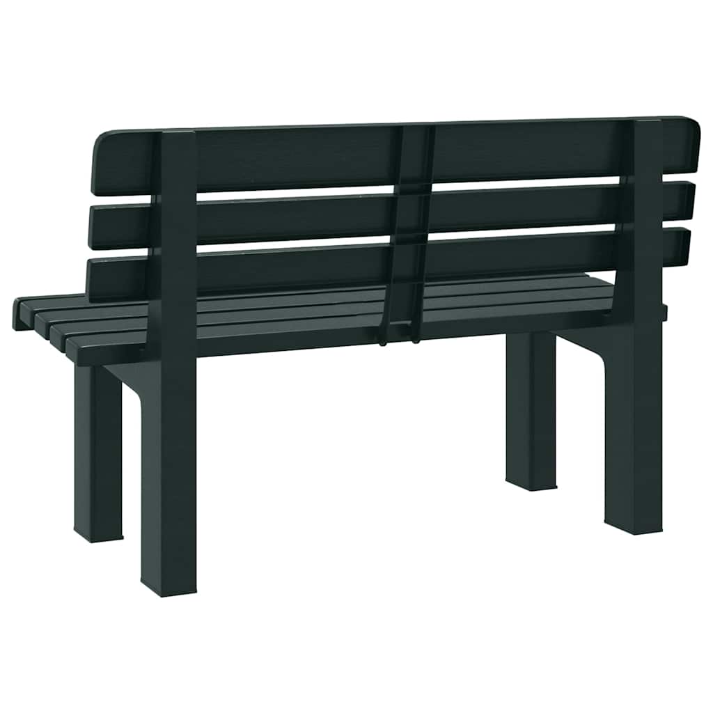 vidaXL Garden Bench Green 110x52x71 cm Polypropylene 6