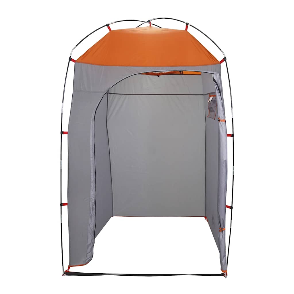 vidaXL Shower Tent Grey Waterproof 6