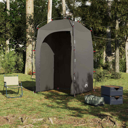vidaXL Shower Tent Brown Waterproof 4