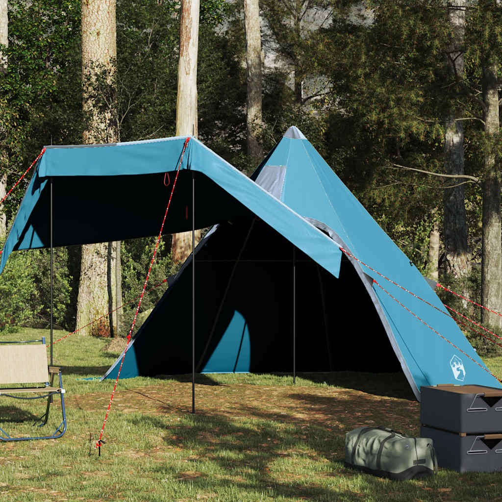 Camping Tent Tipi 5-Person Waterproof in Blue