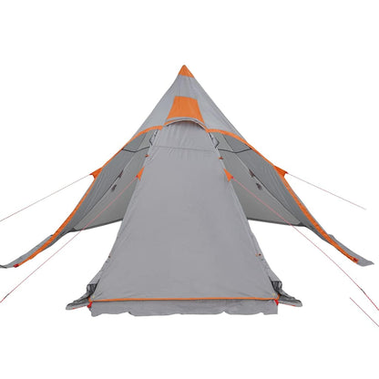 vidaXL Camping Tent Tipi 5-Person Grey Waterproof 6