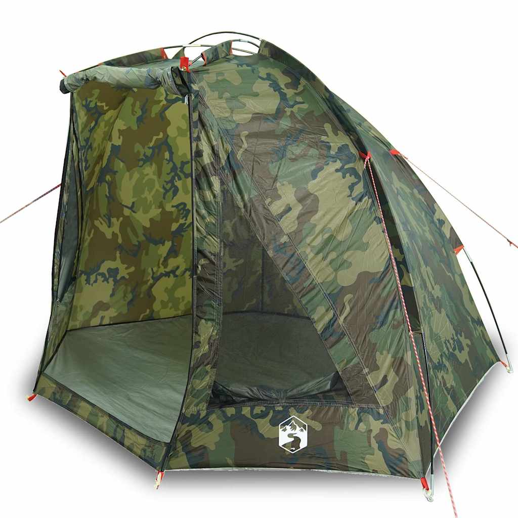 vidaXL Fishing Tent Camouflage Waterproof 2