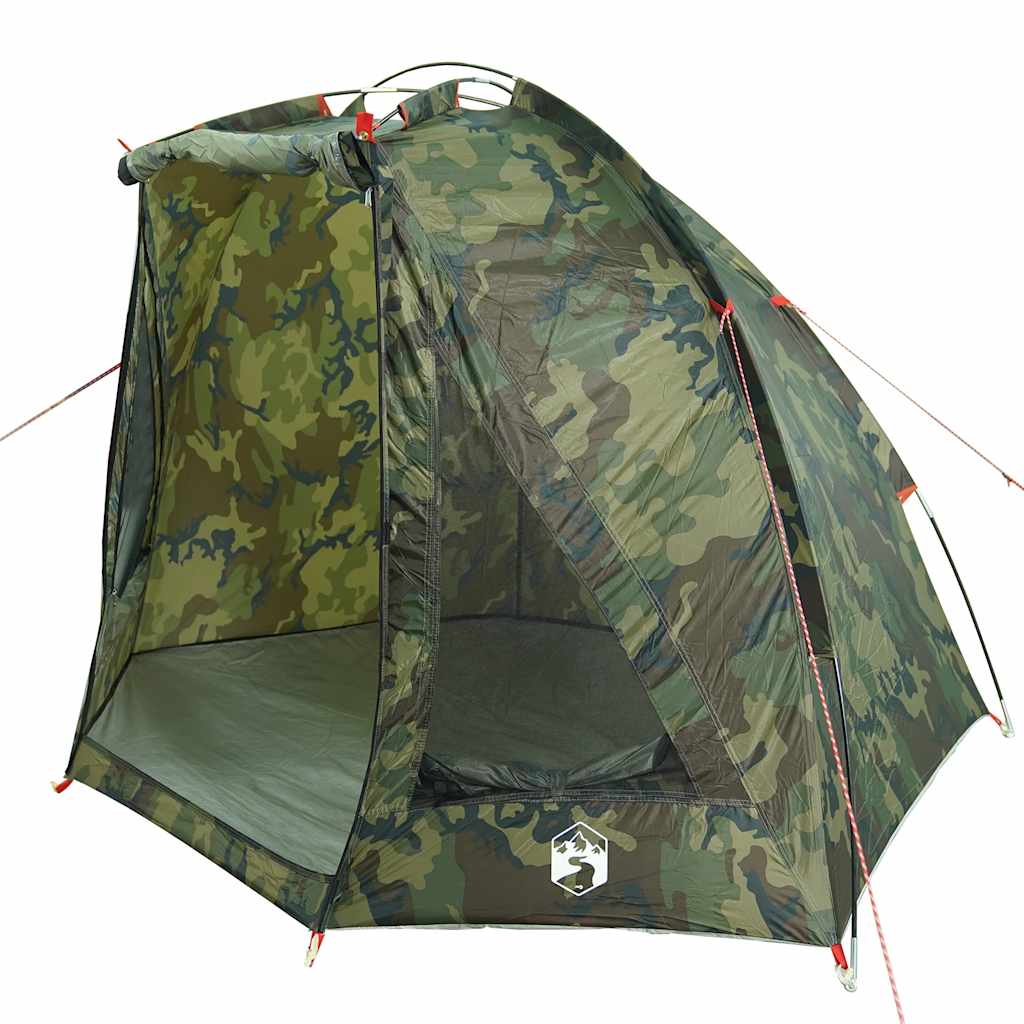 vidaXL Fishing Tent Camouflage Waterproof 5