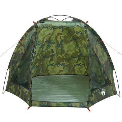 vidaXL Fishing Tent Camouflage Waterproof 6
