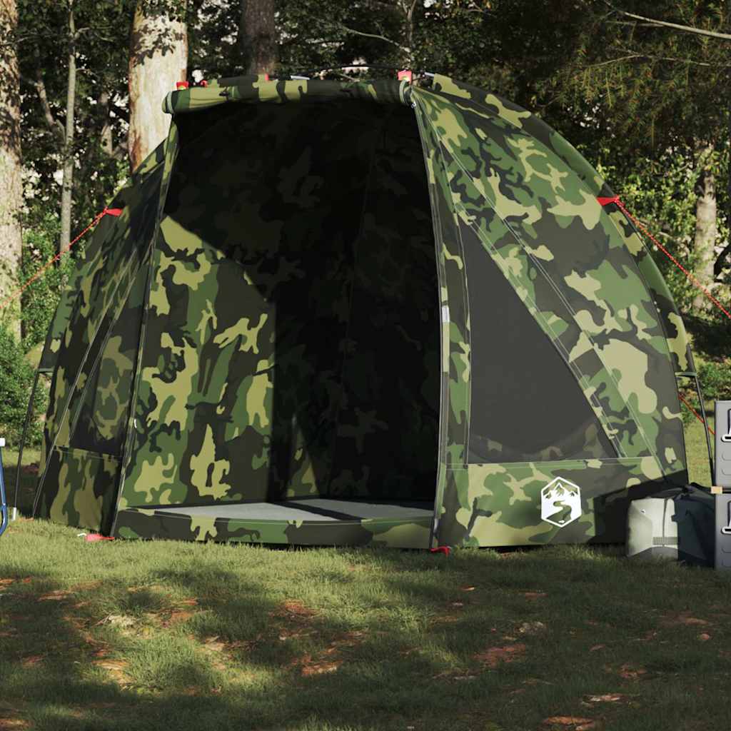 vidaXL Fishing Tent Camouflage Waterproof 1