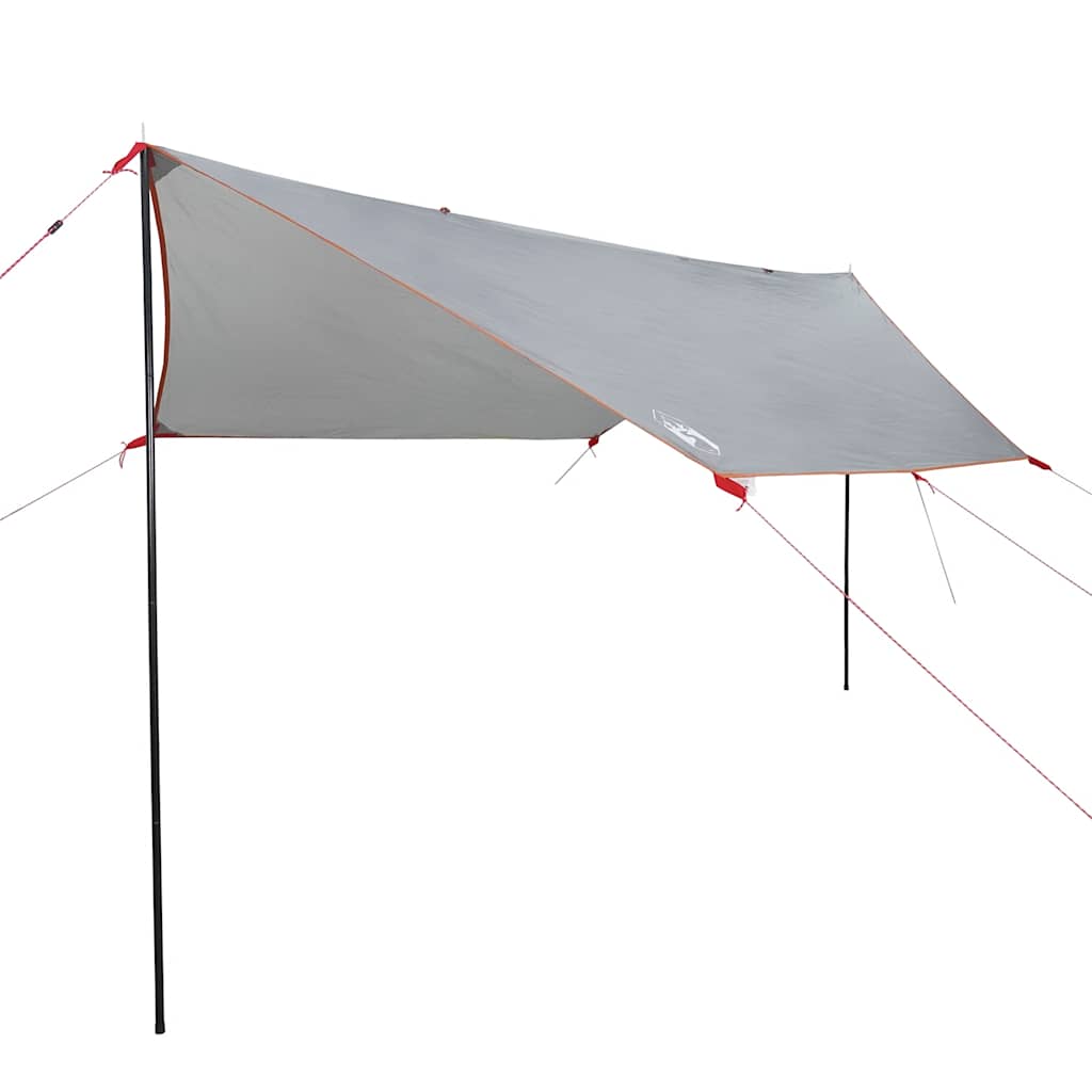 vidaXL Car Tent Grey and Orange Waterproof 2