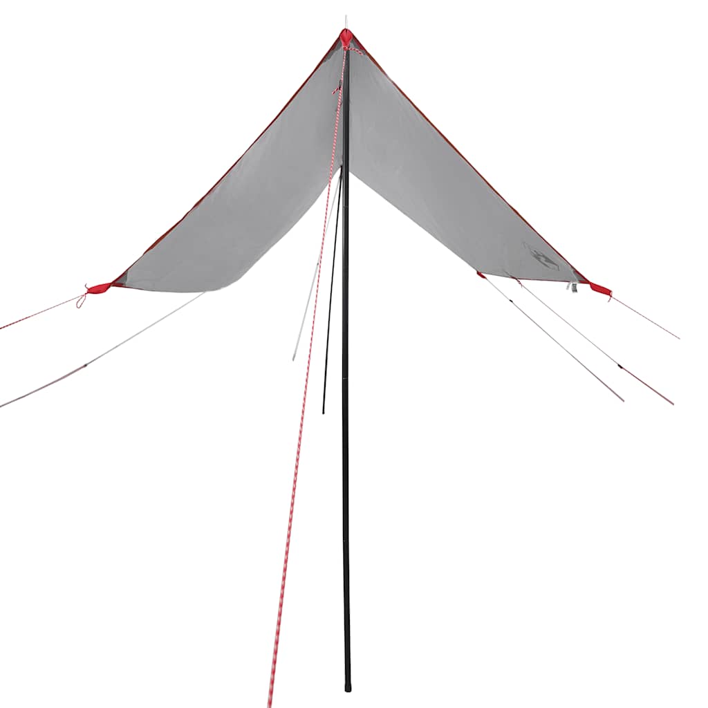 vidaXL Car Tent Grey and Orange Waterproof 4