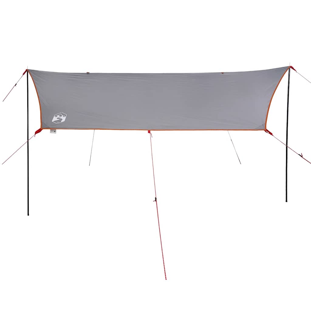 vidaXL Car Tent Grey and Orange Waterproof 5