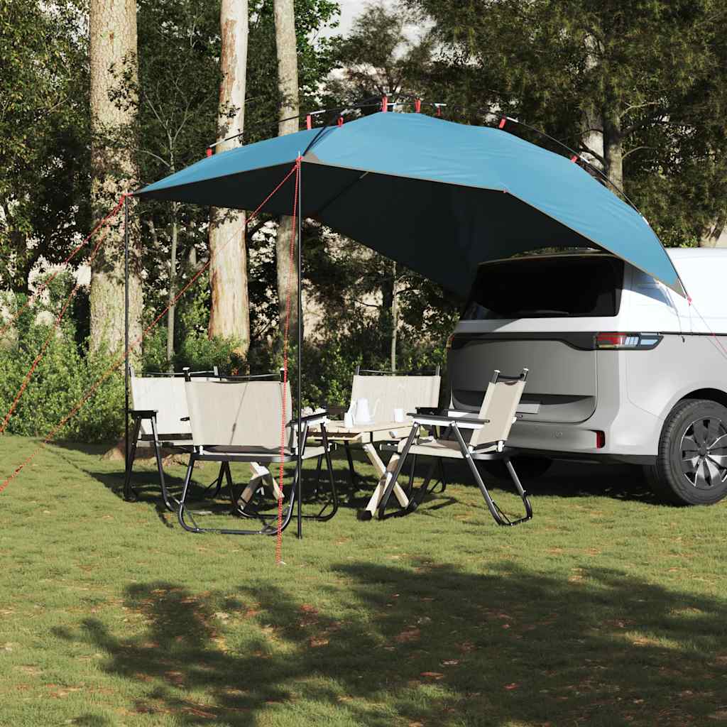 vidaXL Car Tent Blue Waterproof 3