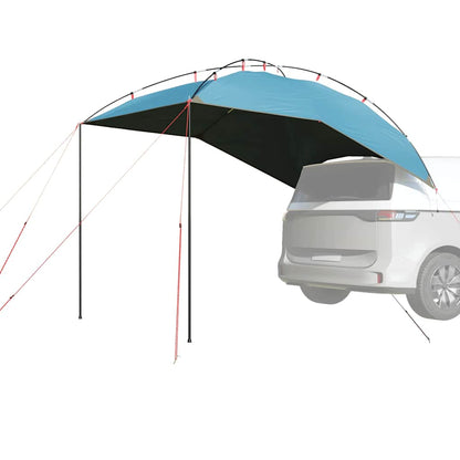 vidaXL Car Tent Blue Waterproof 1
