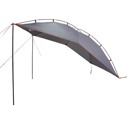 vidaXL Car Tent Grey and Orange Waterproof 5
