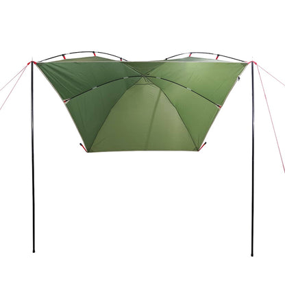 vidaXL Car Tent Green Waterproof 4