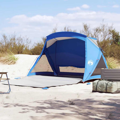 vidaXL Beach Tent 2-Person Azure Blue Waterproof 4
