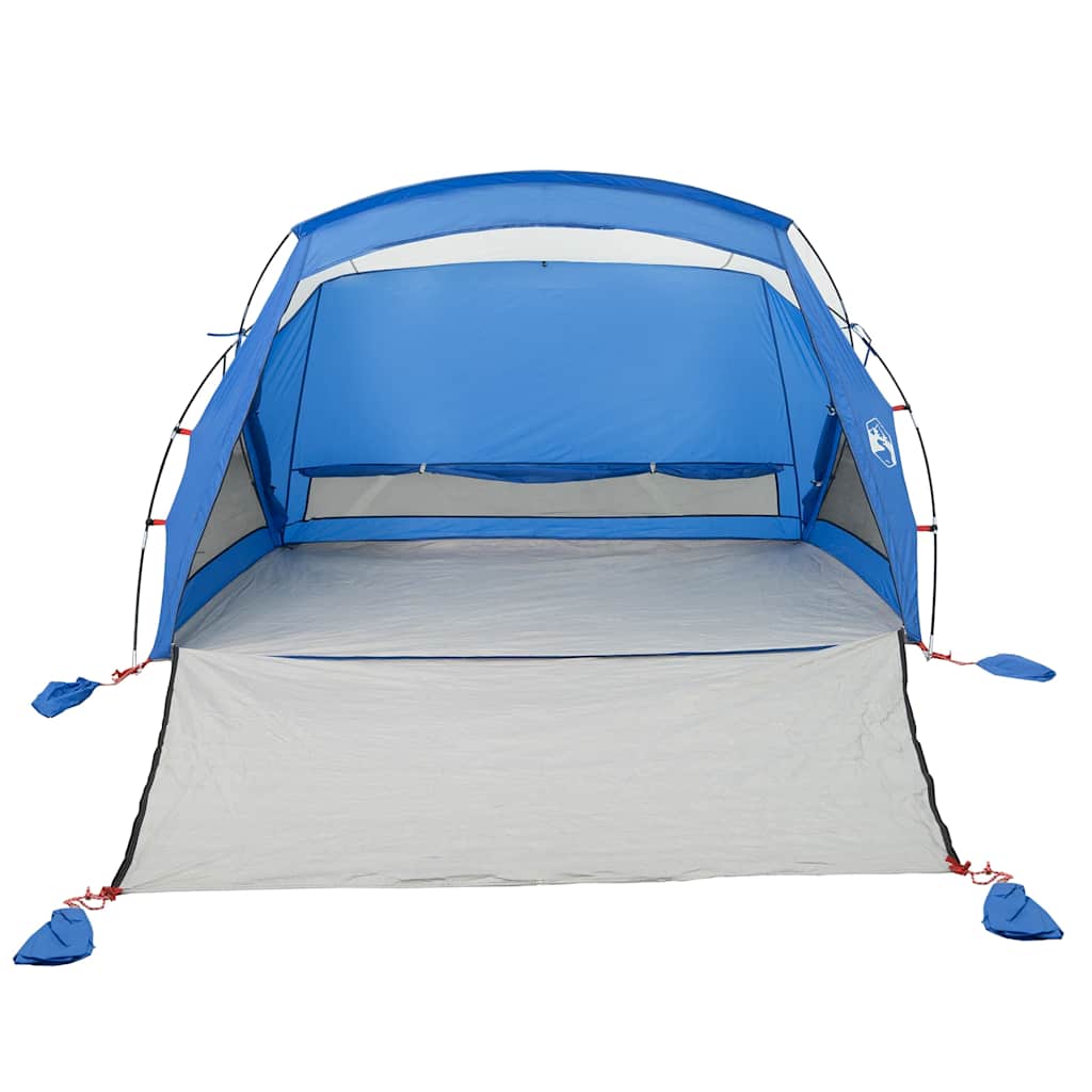vidaXL Beach Tent 2-Person Azure Blue Waterproof 5