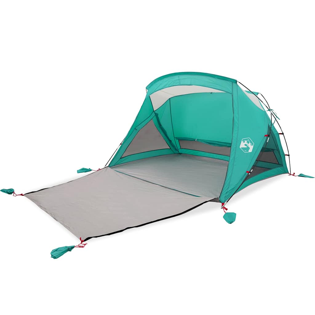 vidaXL Beach Tent 2-Person Sea Green Waterproof 2