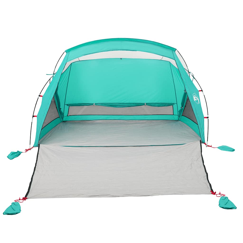 vidaXL Beach Tent 2-Person Sea Green Waterproof 5