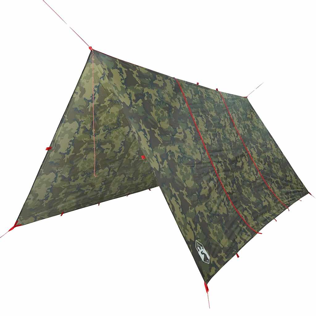 vidaXL Camping Tarp Camouflage 451x420 cm Waterproof 2
