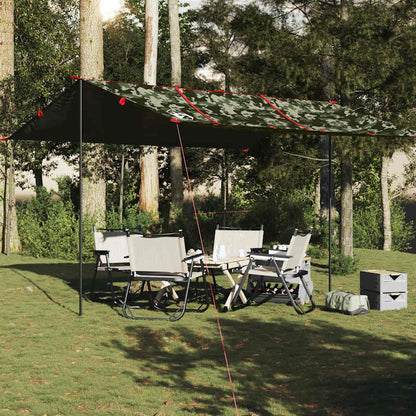 vidaXL Camping Tarp Camouflage 451x420 cm Waterproof 3