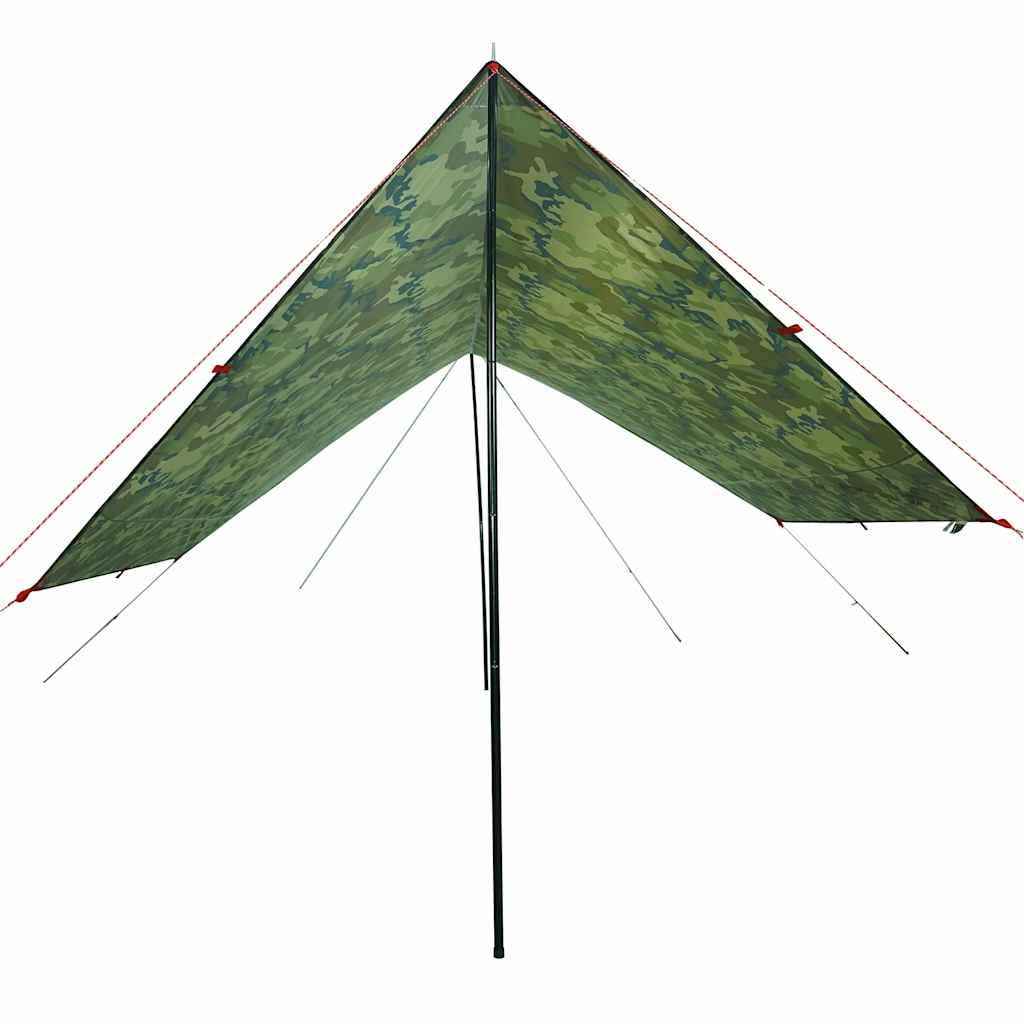 vidaXL Camping Tarp Camouflage 438x376x212 cm Waterproof 4