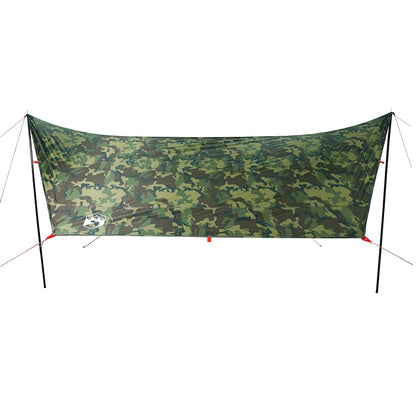 vidaXL Camping Tarp Camouflage 438x376x212 cm Waterproof 5
