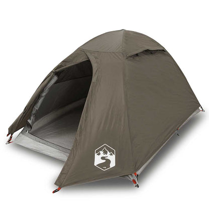 vidaXL Camping Tent Dome 2-Person Brown Waterproof 2