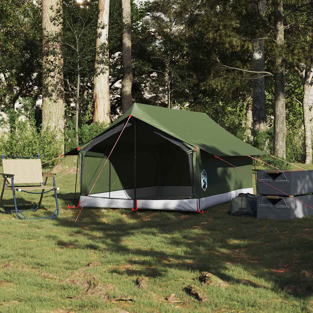 vidaXL Camping Tent 2-Person Olive Green Waterproof 3