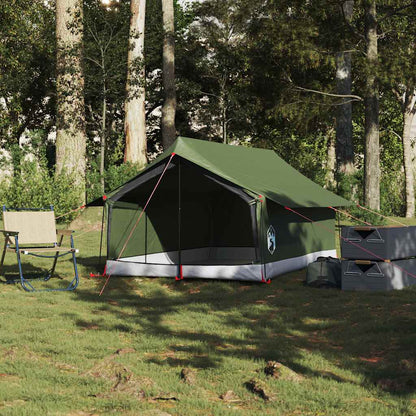 vidaXL Camping Tent 2-Person Olive Green Waterproof 3