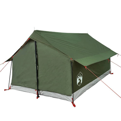 vidaXL Camping Tent 2-Person Olive Green Waterproof 5