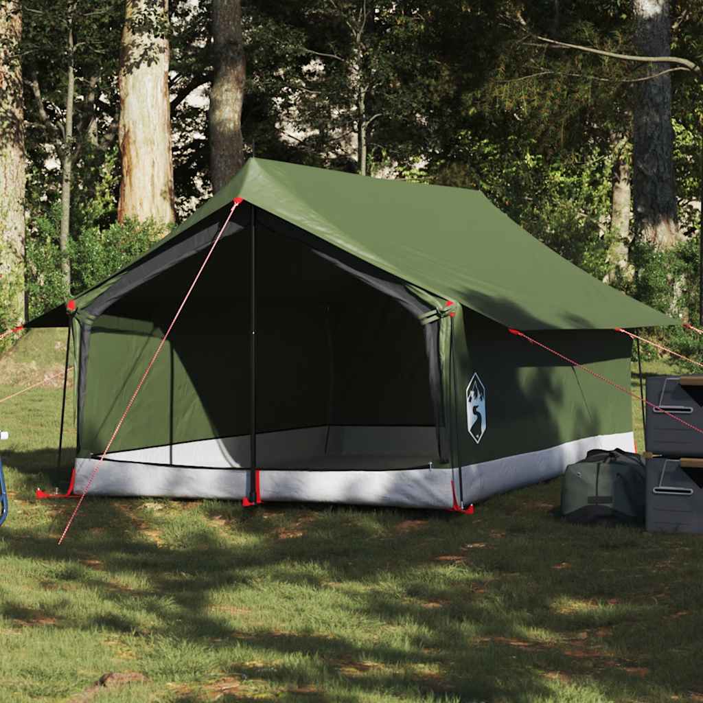 vidaXL Camping Tent 2-Person Olive Green Waterproof 1