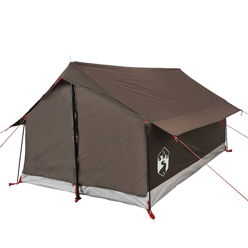 vidaXL Camping Tent 2-Person Brown Waterproof 5