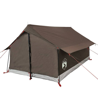 vidaXL Camping Tent 2-Person Brown Waterproof 5