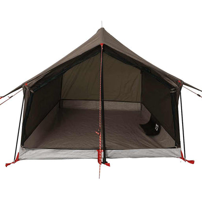 vidaXL Camping Tent 2-Person Brown Waterproof 6