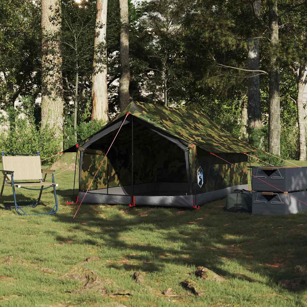 vidaXL Camping Tent 2-Person Camouflage Waterproof 3