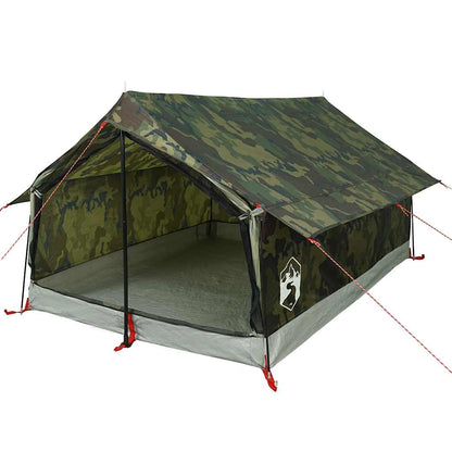 vidaXL Camping Tent 2-Person Camouflage Waterproof 4